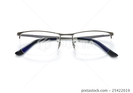 Modern eyeglasses isolated on white background 25422019