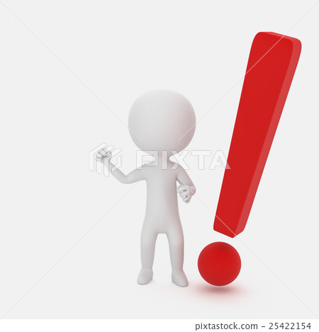 Exclamation mark and person 25422154