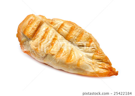 Grilled chicken breast isolated on white backgroun Grilled chicken breast isolated on white backgroun 25422184