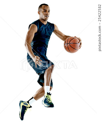 basketball player  man Isolated  25422582