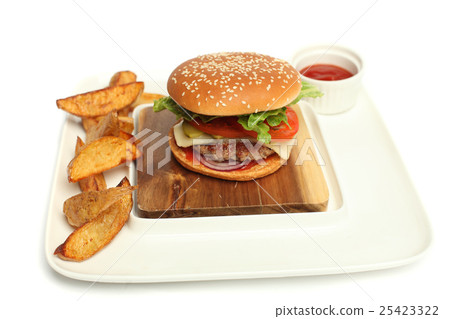 Sandwich on the plate 25423322