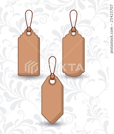 Isolated hanging tag design 25423707
