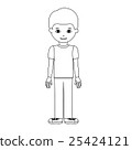Silhouette of boy cartoon design 25424121
