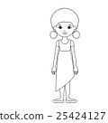 Silhouette of girl cartoon design 25424127