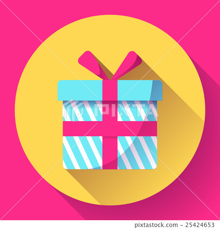 Gift Icon flat Vector 25424653
