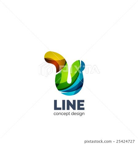 Vector set of abstract letter business logo icons 25424727