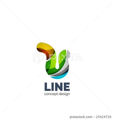 Vector set of abstract letter business logo icons 25424728