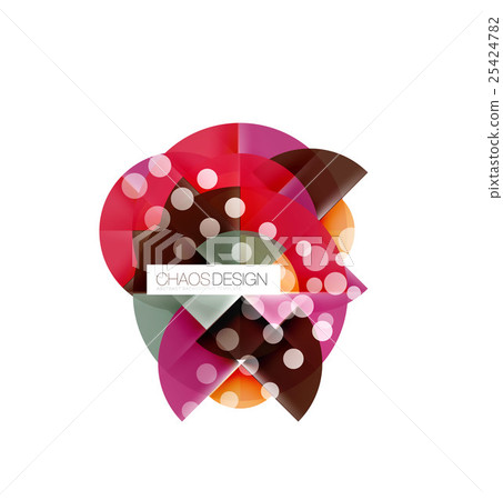 Geometric abstract composition - circles layout 25424782