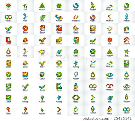 Mega collection of abstract company logos Mega collection of abstract company logos 25425141