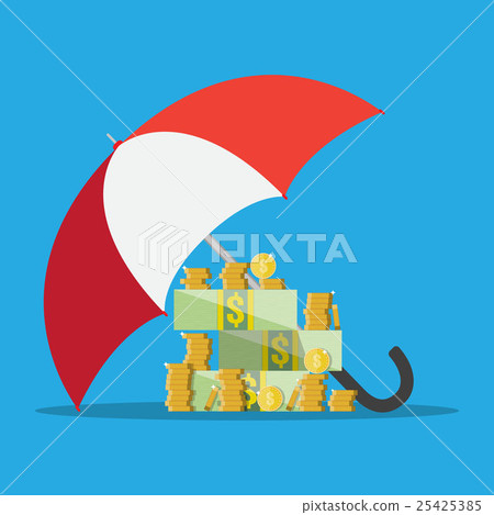 Umbrella to protect money 25425385