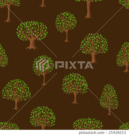 Seamless pattern with abstract stylized trees Seamless pattern with abstract stylized trees 25426013