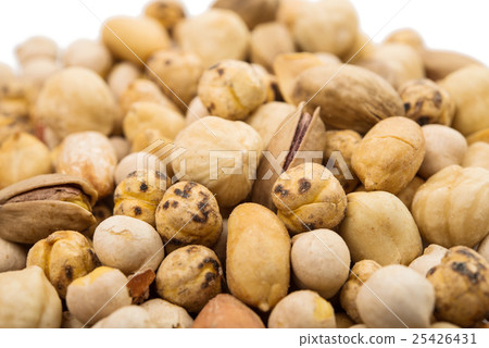 chickpeas, nuts, yellow peas chickpeas, nuts, yellow peas 25426431