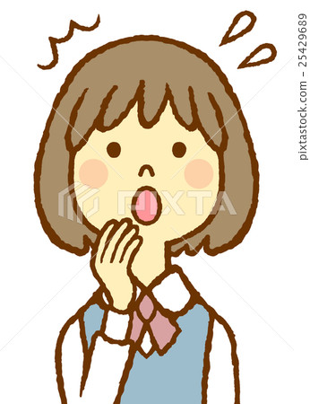 年輕的女士制服驚訝 年輕的女士制服驚訝 25429689