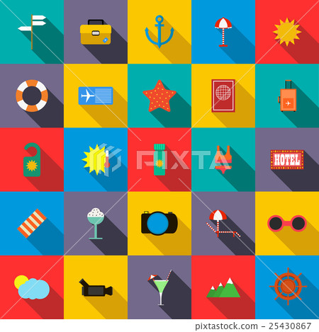 Travel set icons 25430867