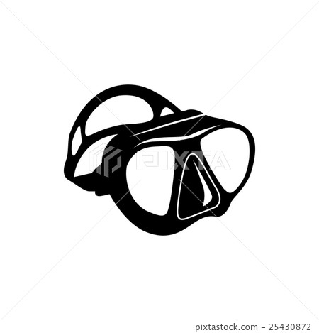 Dive mask icon, simple style 25430872
