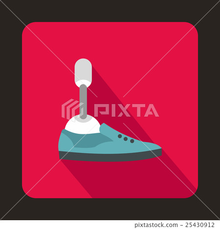 Prosthetic leg icon, flat style Prosthetic leg icon, flat style 25430912