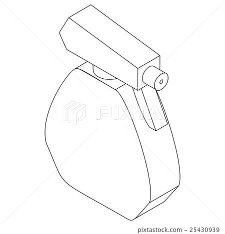 Cleaning spray icon, isometric 3d style 25430939