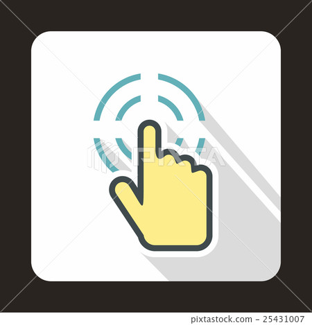 Mouse cursor selection icon, flat style 25431007