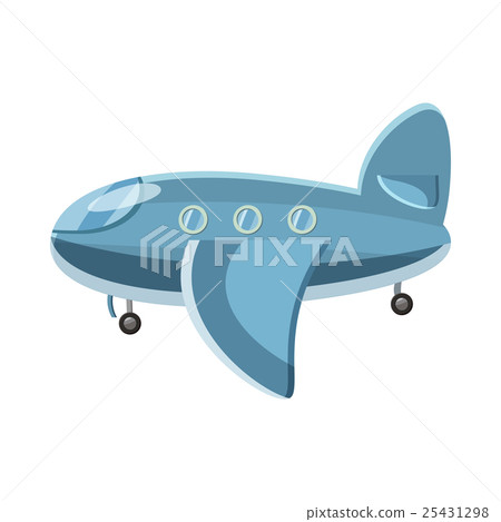 Blue airplane icon, cartoon style Blue airplane icon, cartoon style 25431298