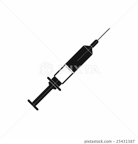 Syringe icon, simple style Syringe icon, simple style 25431387