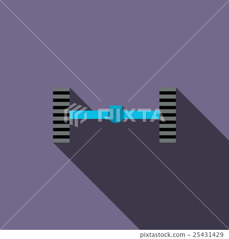 Chassis car icon in flat style Chassis car icon in flat style 25431429
