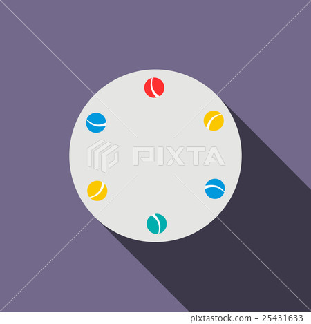 Juggling balls icon, flat style Juggling balls icon, flat style 25431633