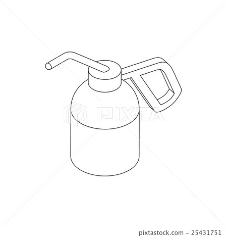Dioxide bottle for paintball icon, isometric 3d Dioxide bottle for paintball icon, isometric 3d 25431751