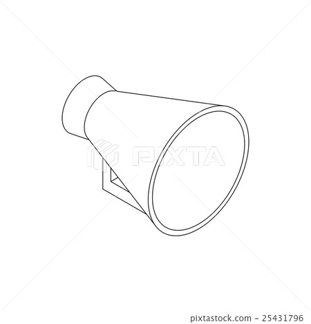 Megaphone icon, isometric 3d style 25431796