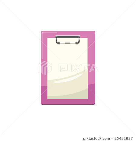 Clipboard with a blank sheet of paper icon - Stock Illustration ...