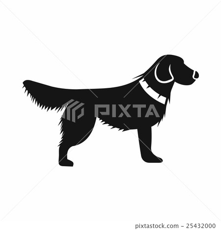 Dog icon, simple style 25432000