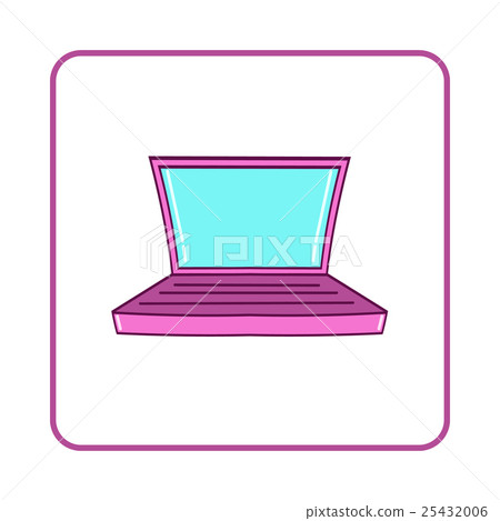Laptop icon, simple style 25432006