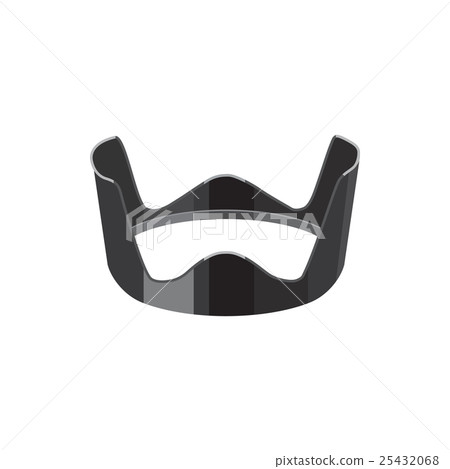 Lens hood icon, cartoon style 25432068