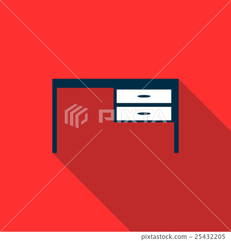 Table icon, flat style 25432205