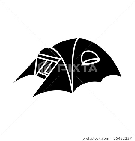 Tourist tent icon, simple style Tourist tent icon, simple style 25432237