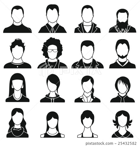 Avatars set icons 25432582
