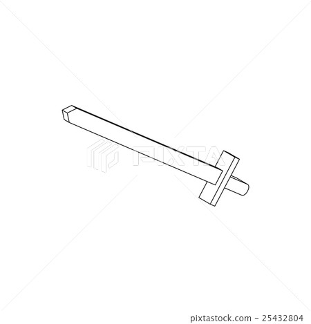 Sword icon, isometric 3d style Sword icon, isometric 3d style 25432804