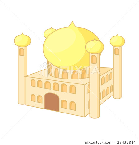 Jumeirah Mosque, Dubai icon, cartoon style Jumeirah Mosque, Dubai icon, cartoon style 25432814