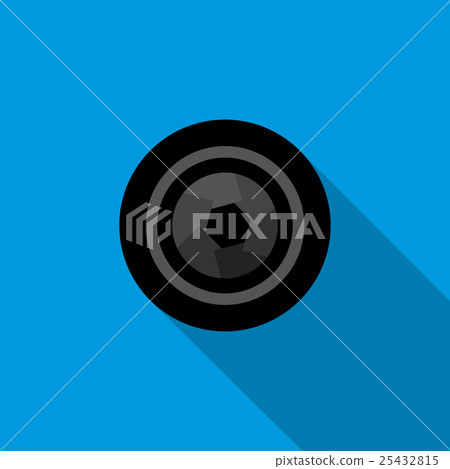 Camera aperture icon in flat style Camera aperture icon in flat style 25432815