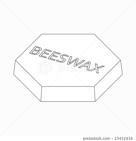 Beeswax icon, isometric 3d style Beeswax icon, isometric 3d style 25432816