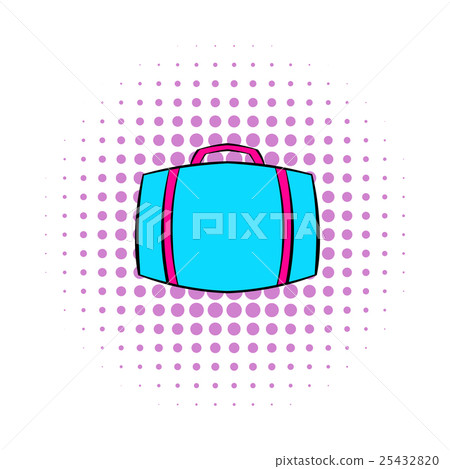 Travel suitcase icon, comics style Travel suitcase icon, comics style 25432820