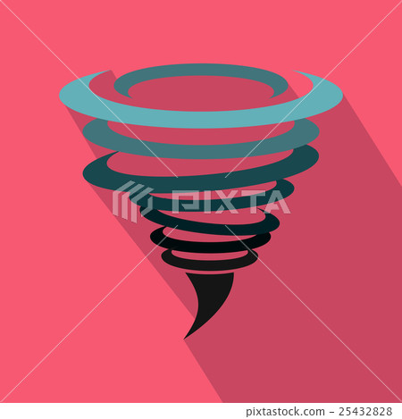 Tornado icon in flat style Tornado icon in flat style 25432828