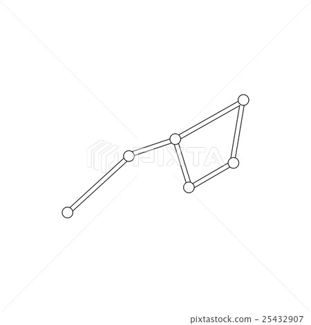 Ursa major constellation icon, isometric 3d style 25432907