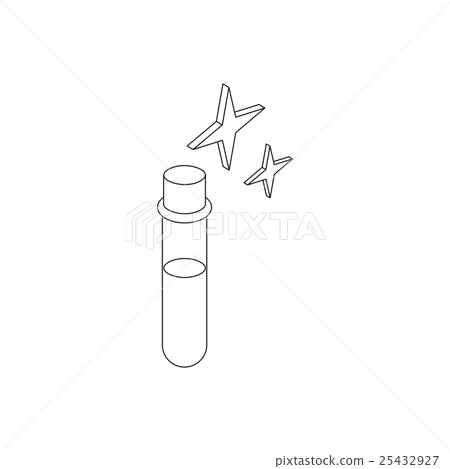 Potion test tube icon, isometric 3d style 25432927