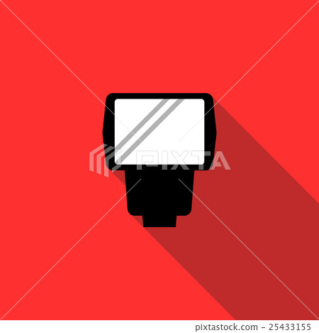 Lighting flash for camera icon, flat style Lighting flash for camera icon, flat style 25433155