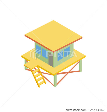 Rescue tower icon, isometric 3d style 25433462
