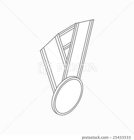 Medal icon, isometric 3d style 25433533
