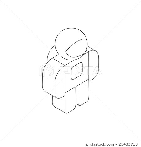 Astronaut in spacesuit icon, isometric 3d style Astronaut in spacesuit icon, isometric 3d style 25433718