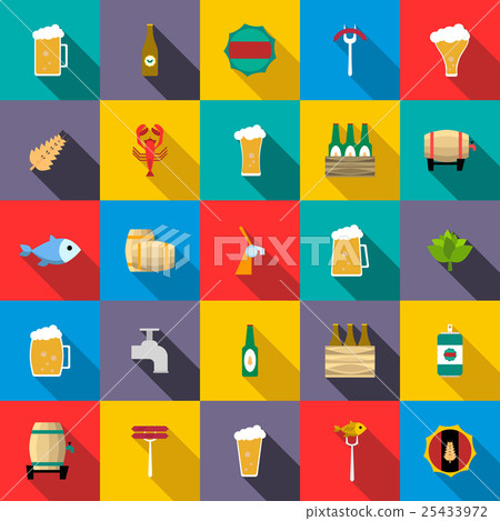Beer icons set 25433972