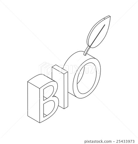 Bio icon, isometric 3d styl 25433973