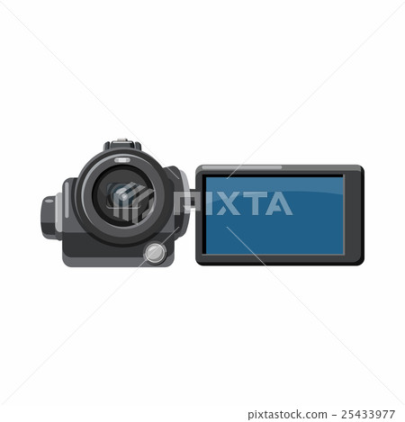 Digital video camera icon, cartoon style 25433977